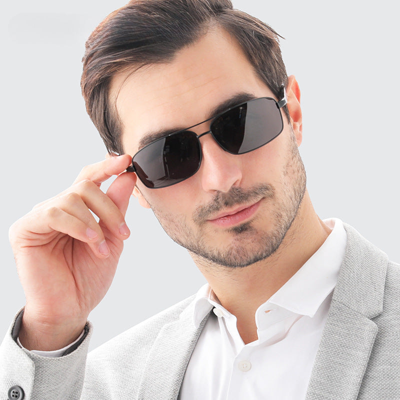 Polarized Square Sunglasses UV400 Pilot Night Vision Glasses