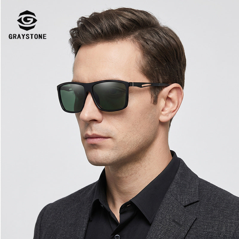 TR90 Polarized Square Sunglasses UV400 Night Vision Glasses