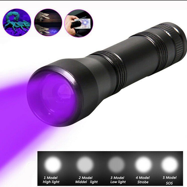 LED UV Adjustable Black Light Torch