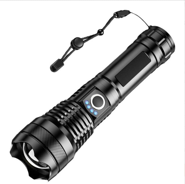 Aluminum Alloy Zoom Torch with USB Charging Flashlights