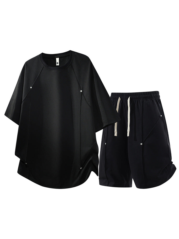 Men's Short Sleeve Sports T-Shirt & Shorts Set