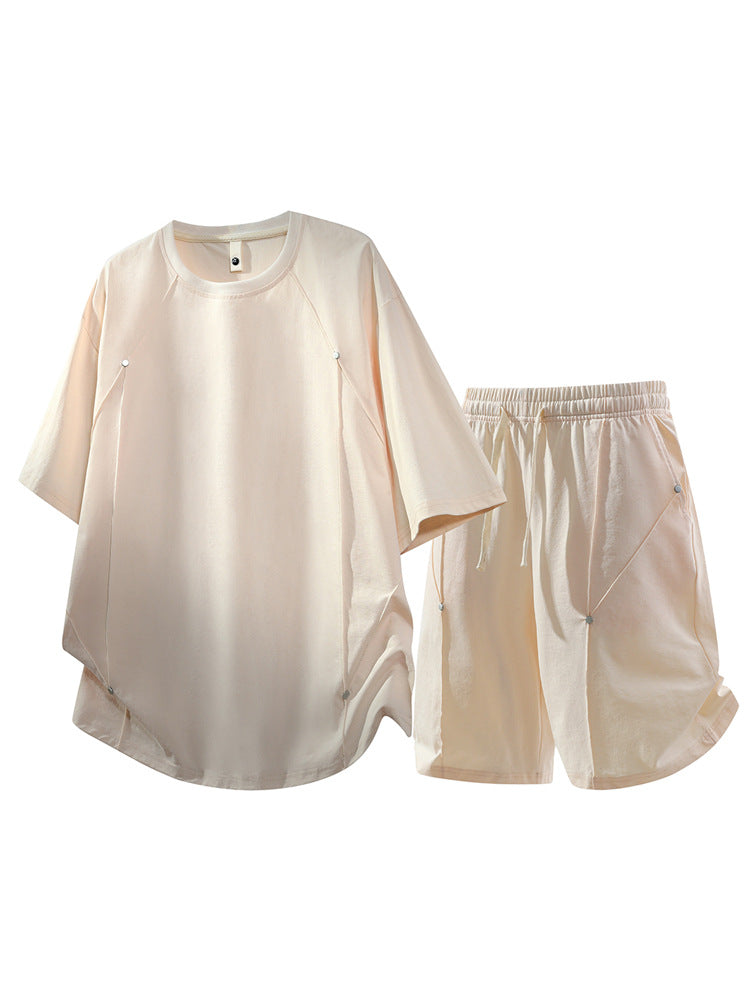 Men's Short Sleeve Sports T-Shirt & Shorts Set