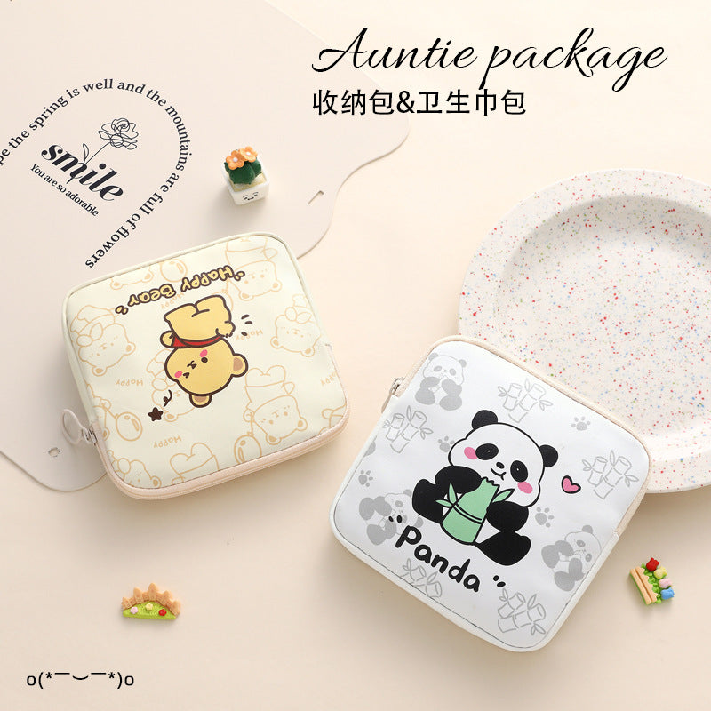 Portable Sanitary Napkin Storage Pouch - Cube, PVC