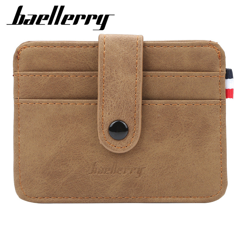 Men’s PU Leather Card Holder Multi Card Wallet Business Style