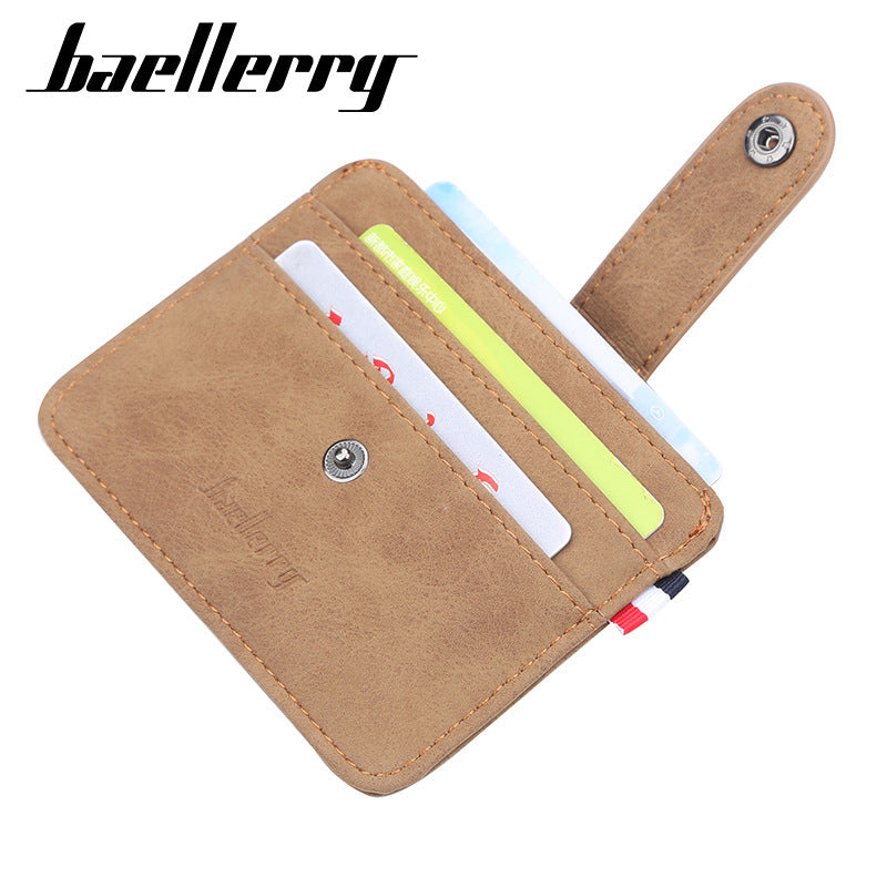 Men’s PU Leather Card Holder Multi Card Wallet Business Style