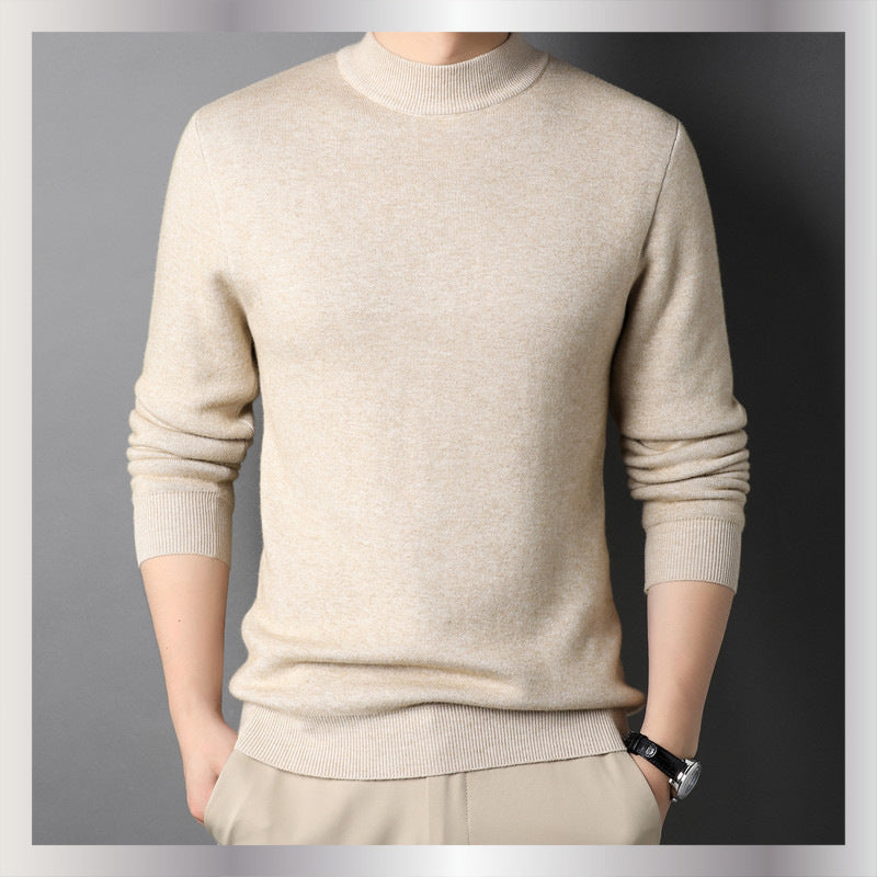 Men's Slim Fit Half Turtleneck Knit Sweater