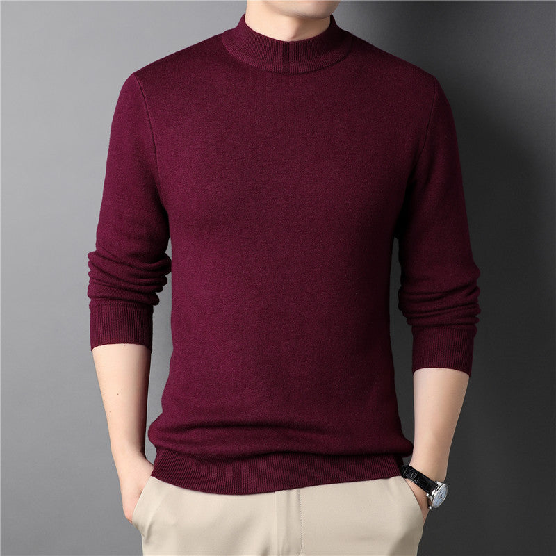 Men's Slim Fit Half Turtleneck Knit Sweater