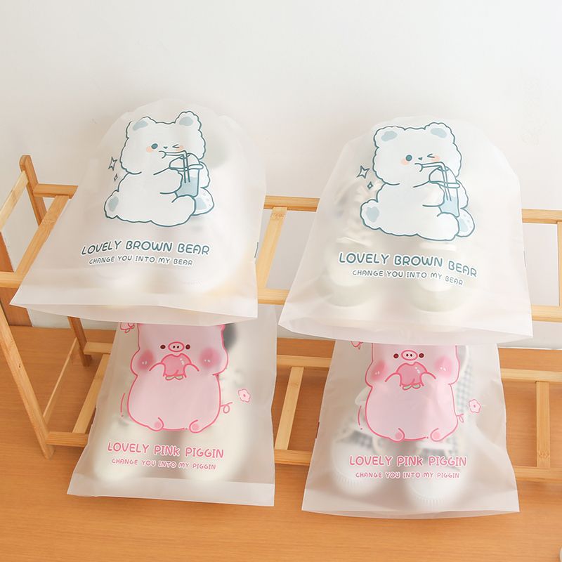 Drawstring Shoe Storage Bag - Dustproof, Cartoon Design