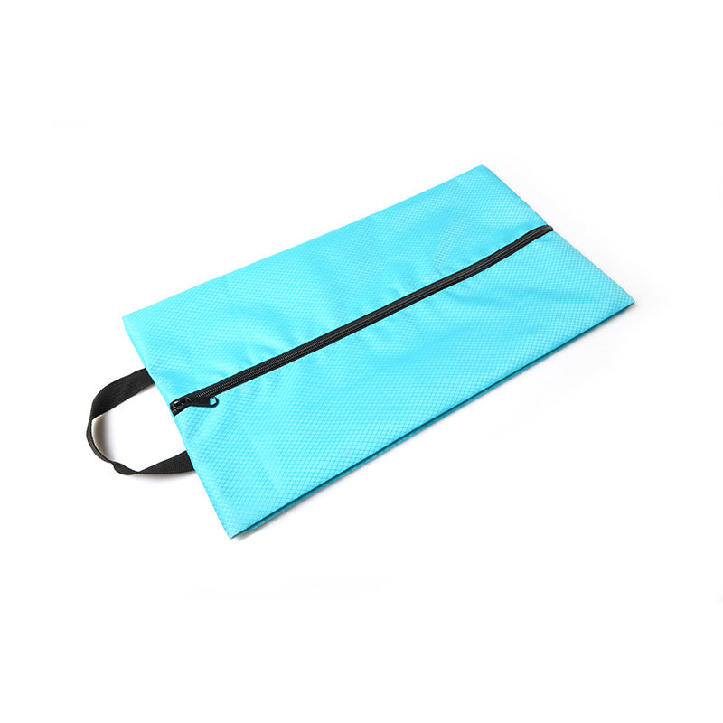 Ming Rong Waterproof Rhombus Grid Shoe Bag - Nylon