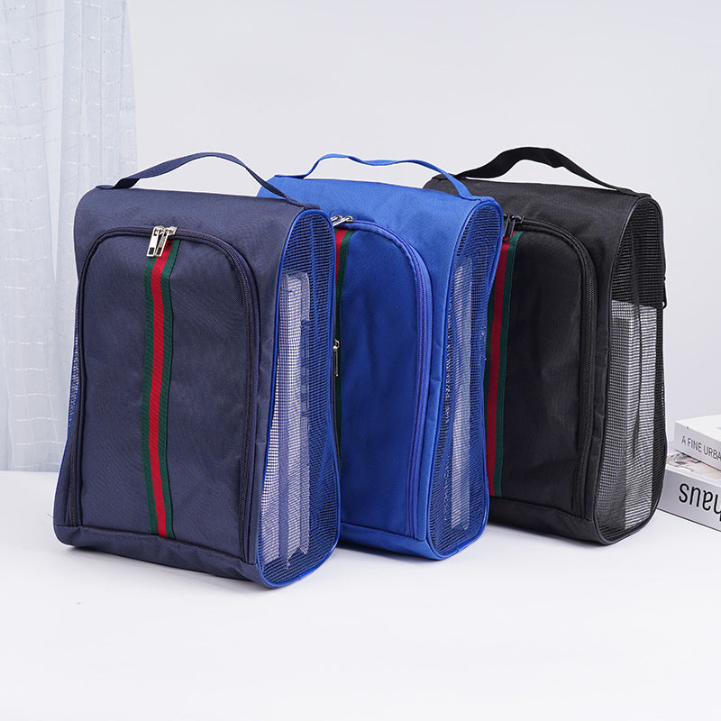 Breathable Zipper Shoe Storage Bag - Waterproof, Unisex