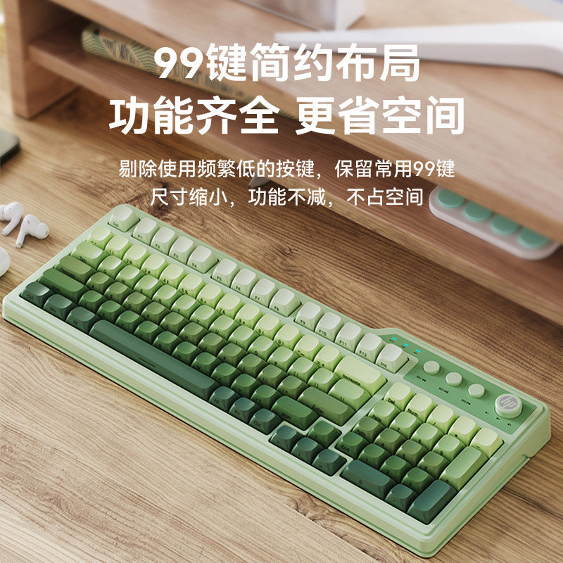 HP Gradient Side Engraved Wired Keyboard 99 Keys Gaming