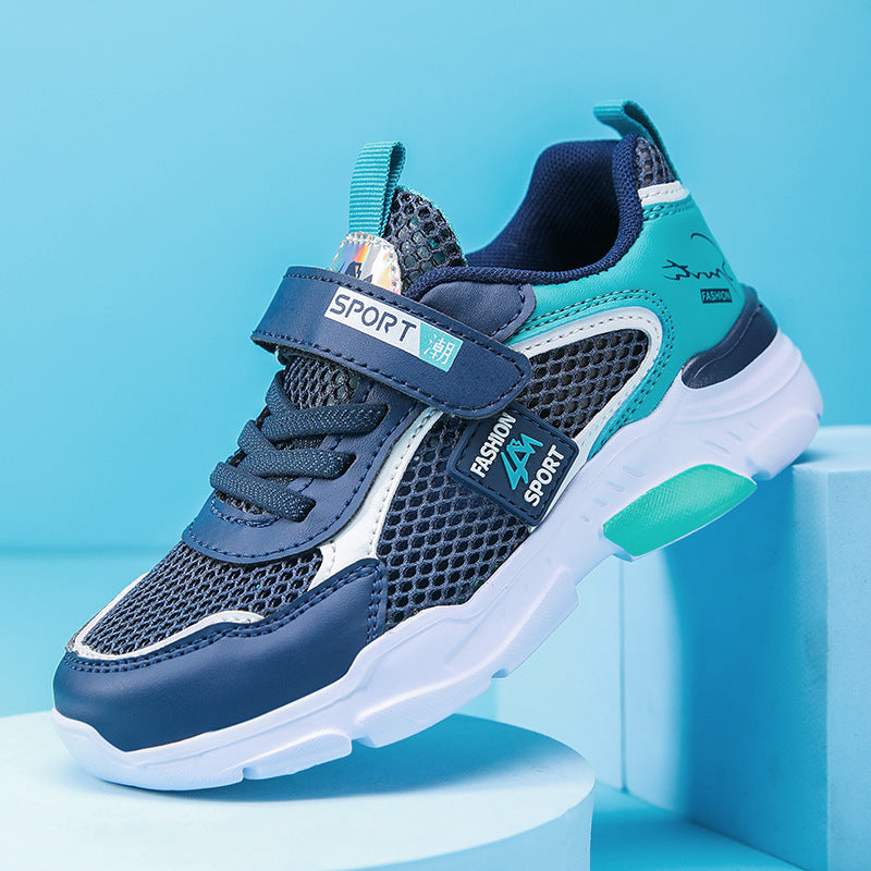 Kids' Breathable Mesh Sports Shoes – Lightweight Running Sneakers