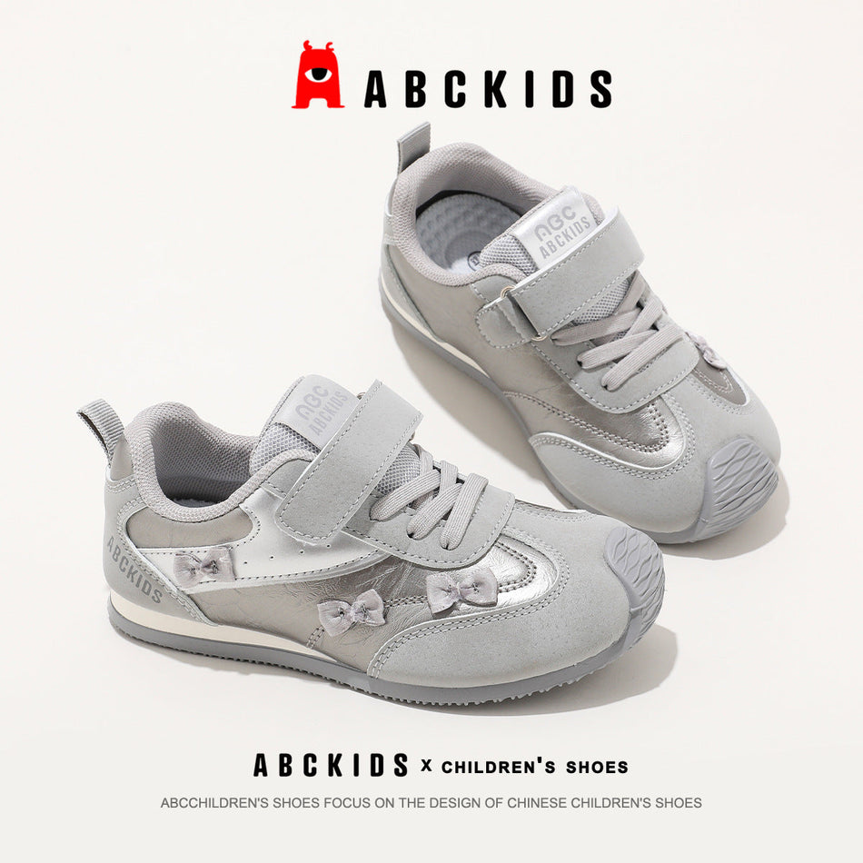 Girls' Casual Sneakers – Lightweight Hook-and-Loop Training Shoes