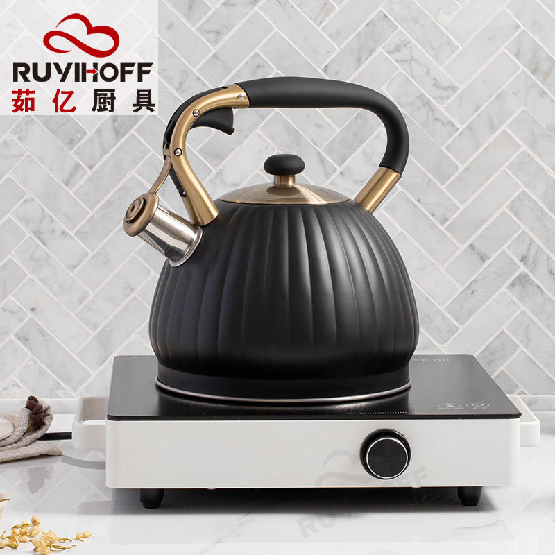 Ruyihoff Black Pumpkin Whistling Kettle - 3.5L