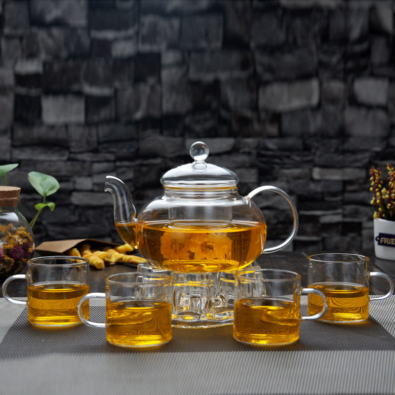 Yuxin Borosilicate Glass Fruit Tea Set - Filtering