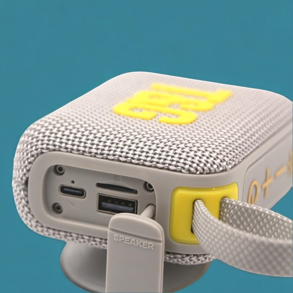 Portable Bluetooth 5.3 Speaker with LED Lights & TF Card Playback