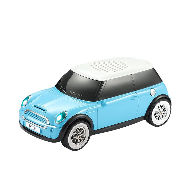 Mini Bluetooth 5.3 Car Speaker with FM Radio & RGB Lighting