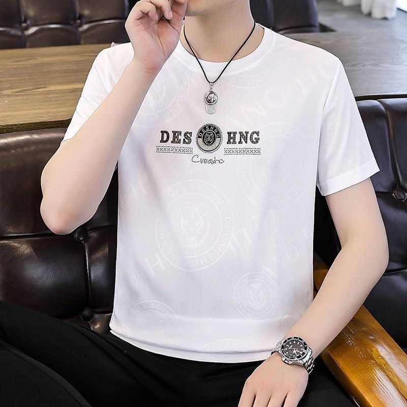 Men's Quick-Dry Casual T-Shirt Thin Short Sleeve All-Match Top