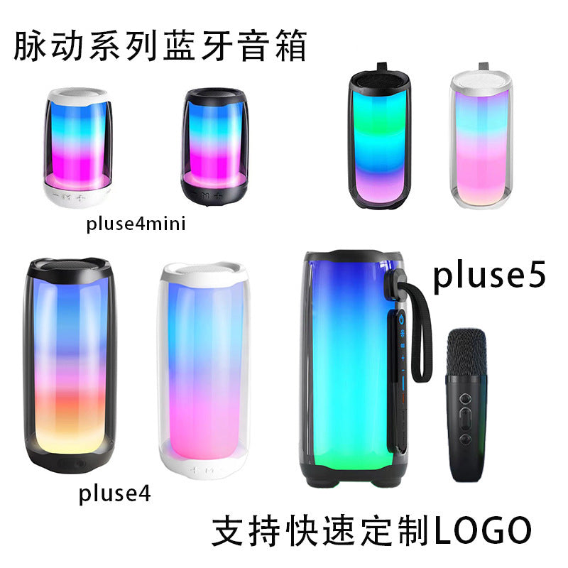 Pulse4 Mini Bluetooth Speaker with LED Lights & TF Card Playback