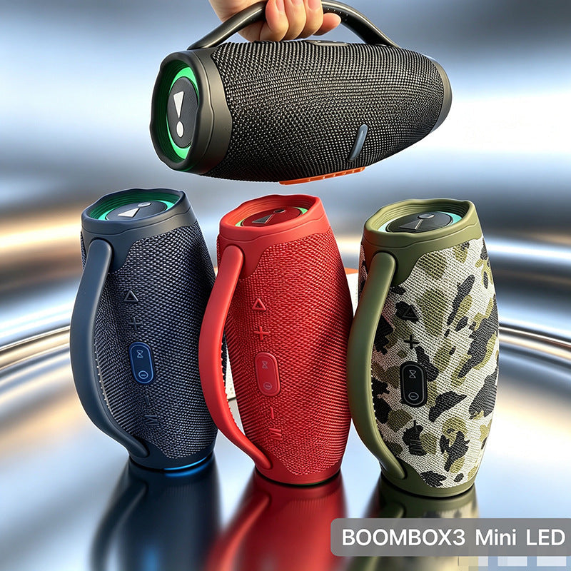 Boombox 3 Mini RGB Bluetooth Speaker Portable Outdoor Wireless