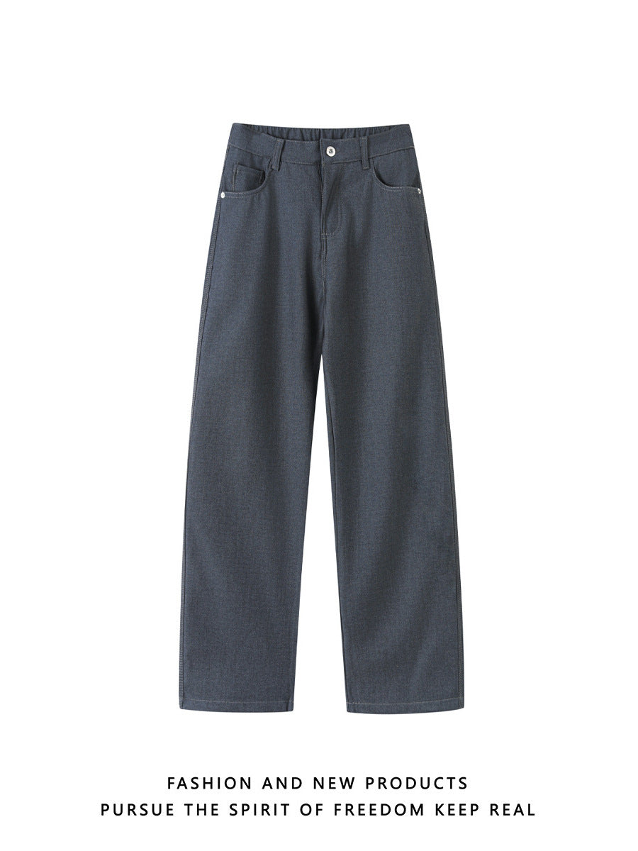 Men's Cleanfit Straight Leg Jeans American Street Style Pants