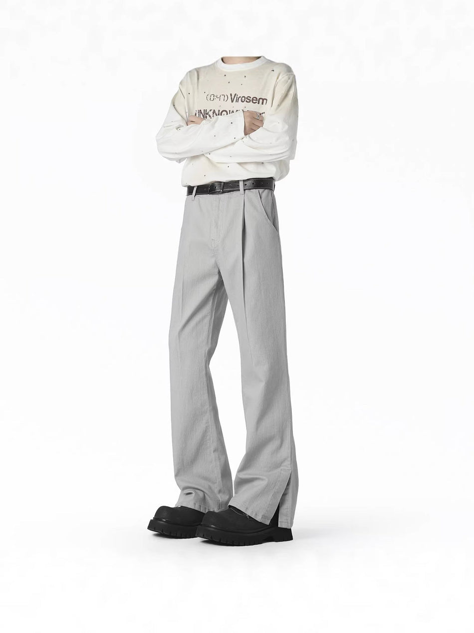 Unisex Casual Straight Leg Jeans Breathable Loose Pants
