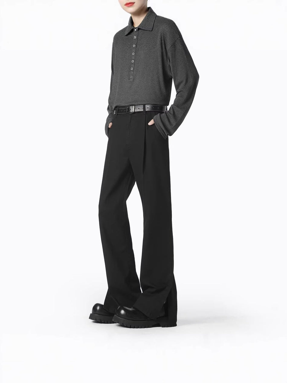 Unisex Casual Straight Leg Jeans Breathable Loose Pants