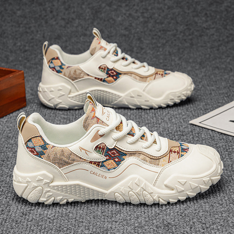 Men's Breathable Mesh Dad Shoes Non-Slip Sports Sneakers