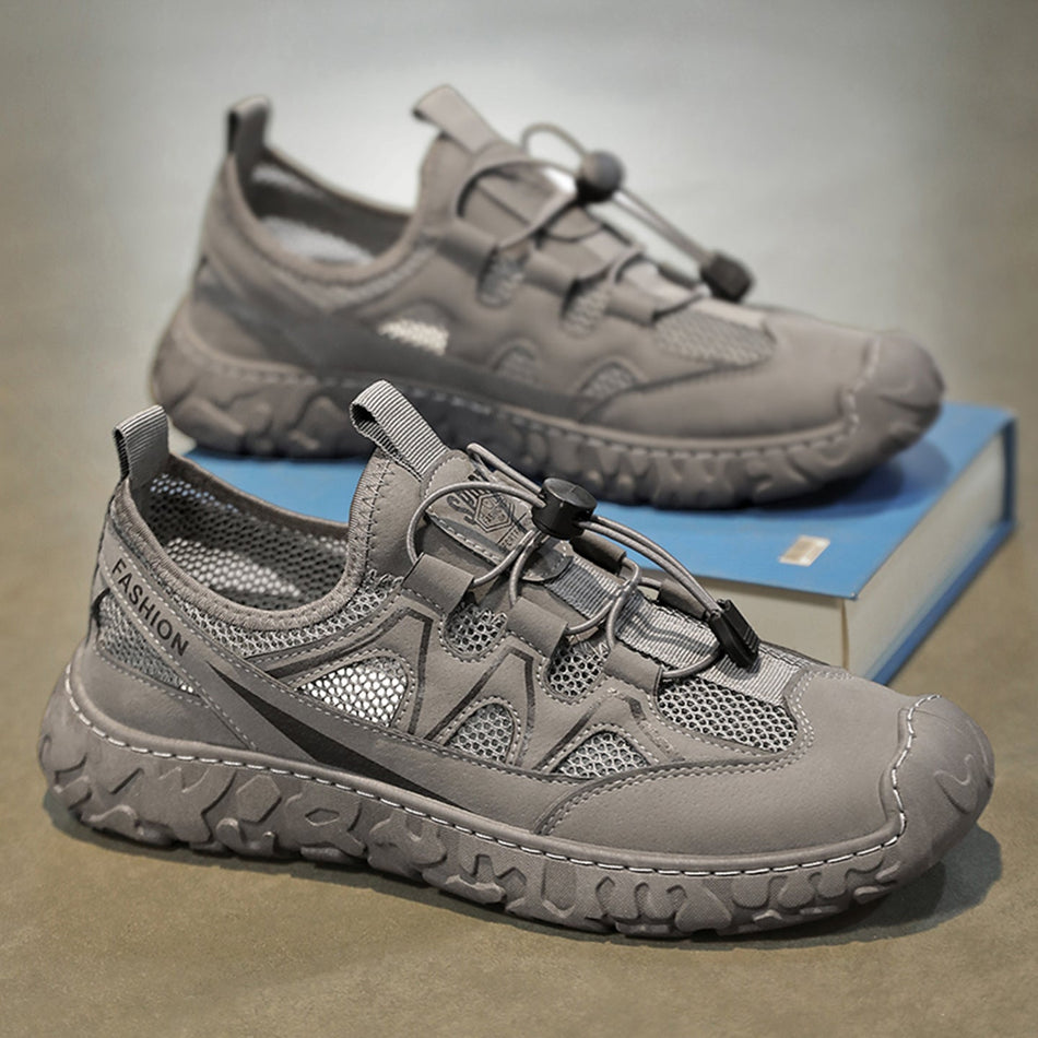 Men's Breathable Mesh Work Shoes Non-Slip Casual Sneakers