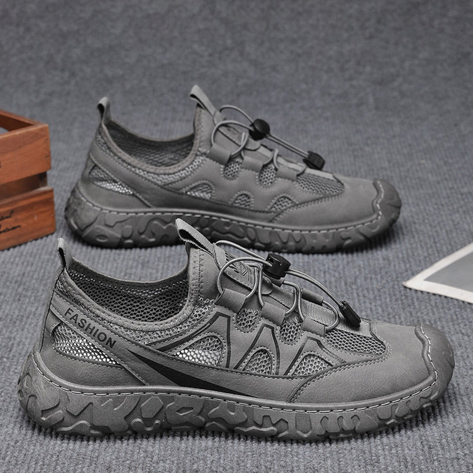 Men's Breathable Mesh Work Shoes Non-Slip Casual Sneakers
