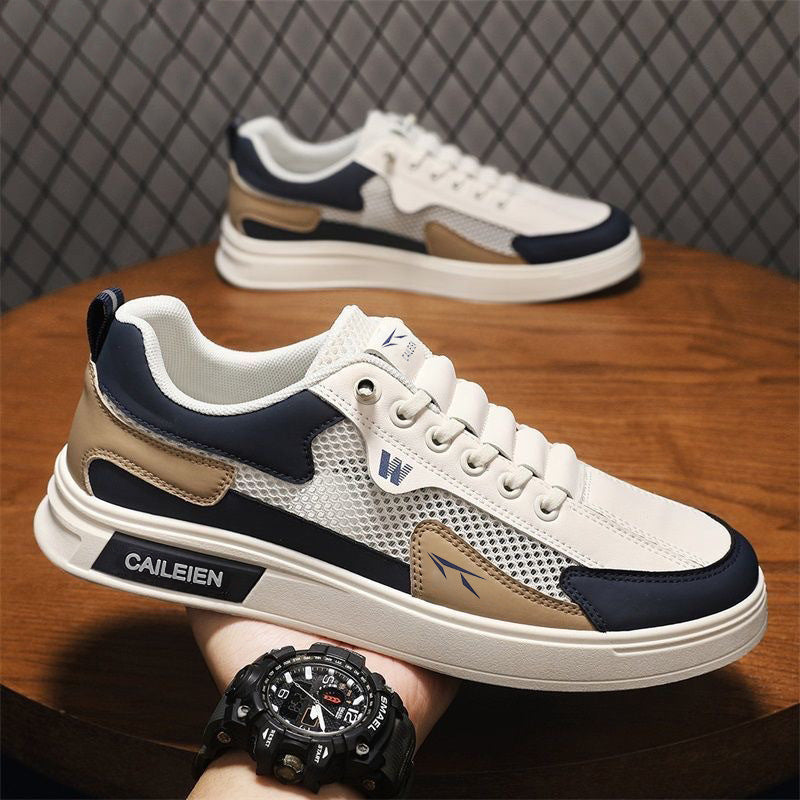 Men's Breathable Mesh Shoes Thick Sole Casual Sports Sneakers