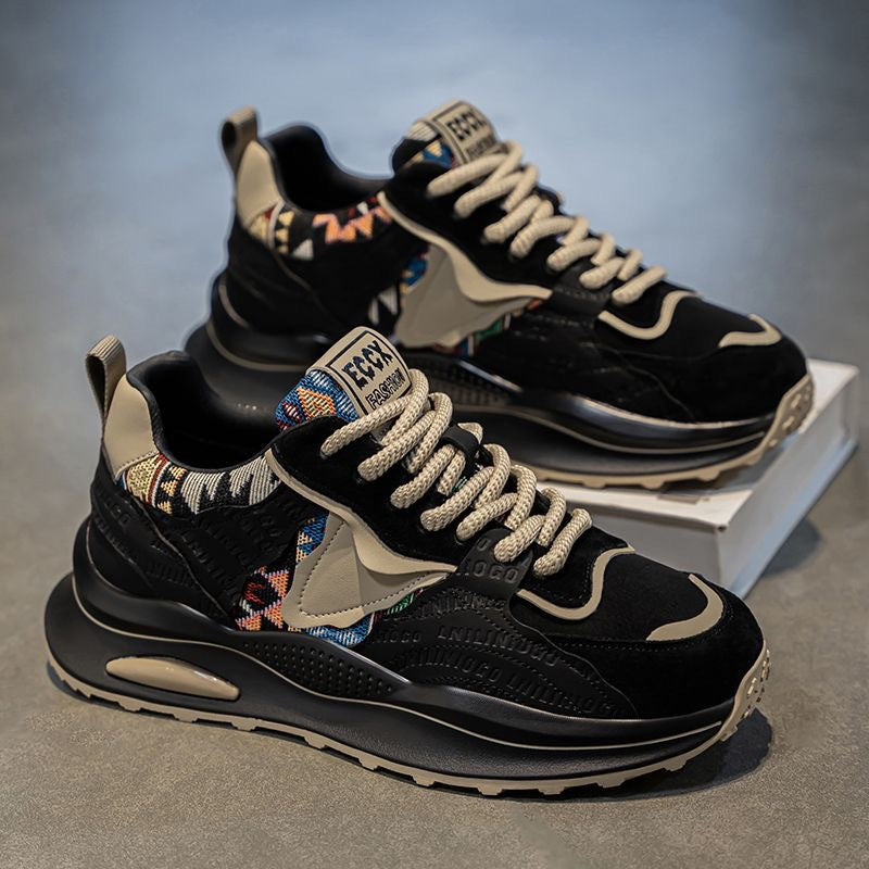 Men's Breathable Thick Sole Sneakers Casual Running Shoes