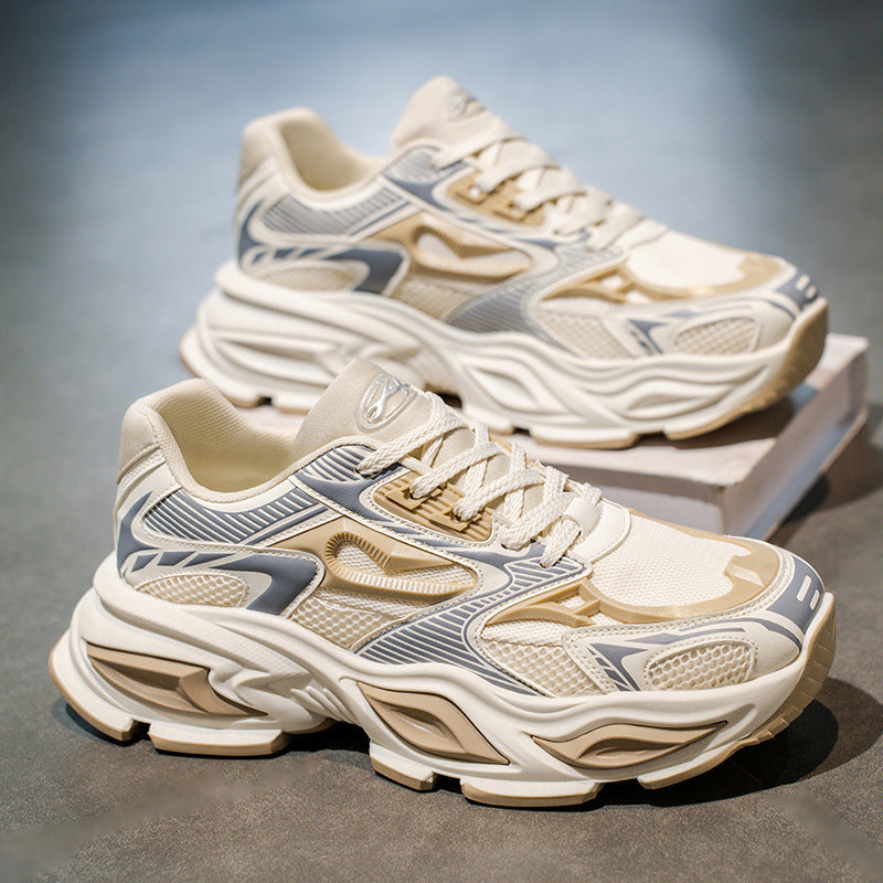 Men's Breathable Dad Shoes Thick Sole Casual Running Sneakers