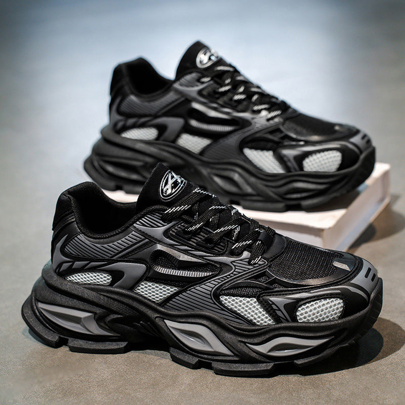 Men's Breathable Dad Shoes Thick Sole Casual Running Sneakers