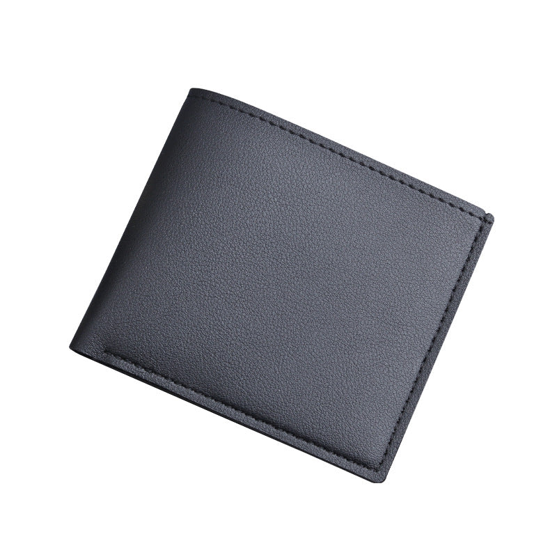 Men's Minimalist Short Wallet with Multi-Card Storage