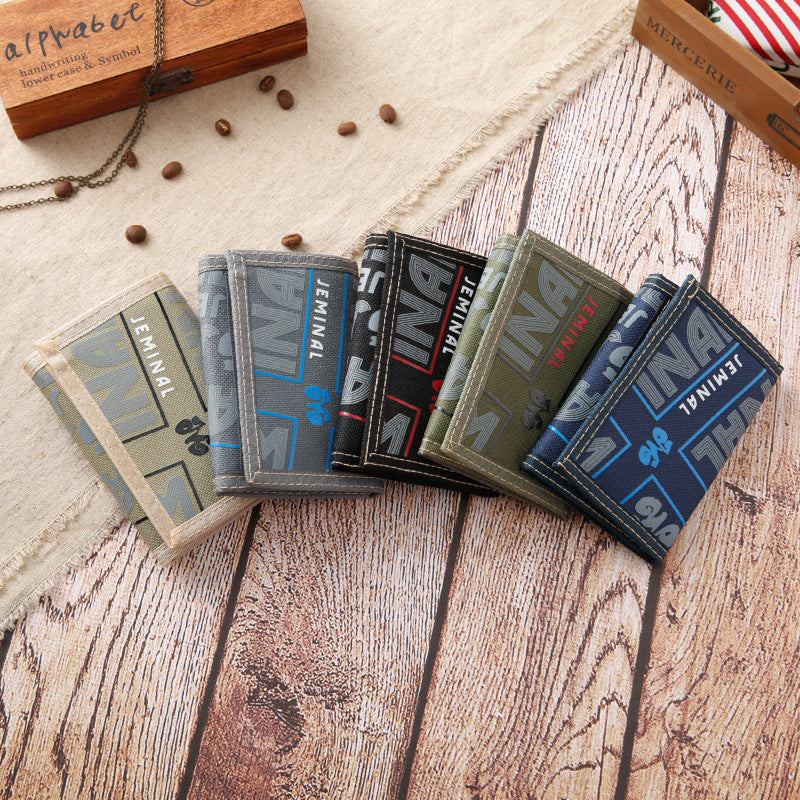 Men's Slim Tri-Fold Soft Leather Wallet with Card Slots