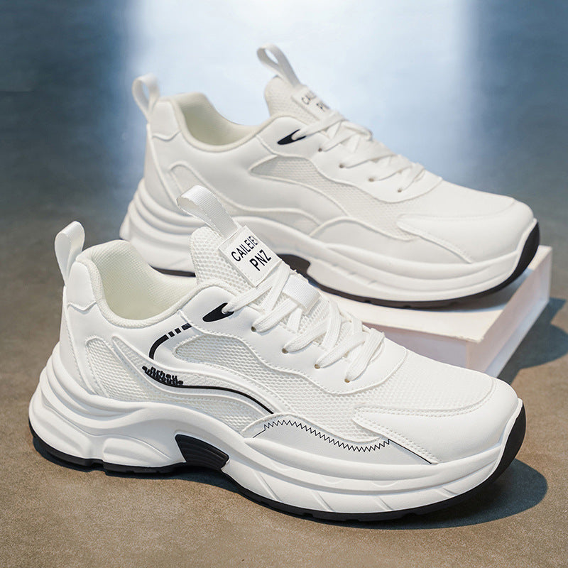 Men's Breathable Mesh Dad Shoes Non-Slip Sports Sneakers