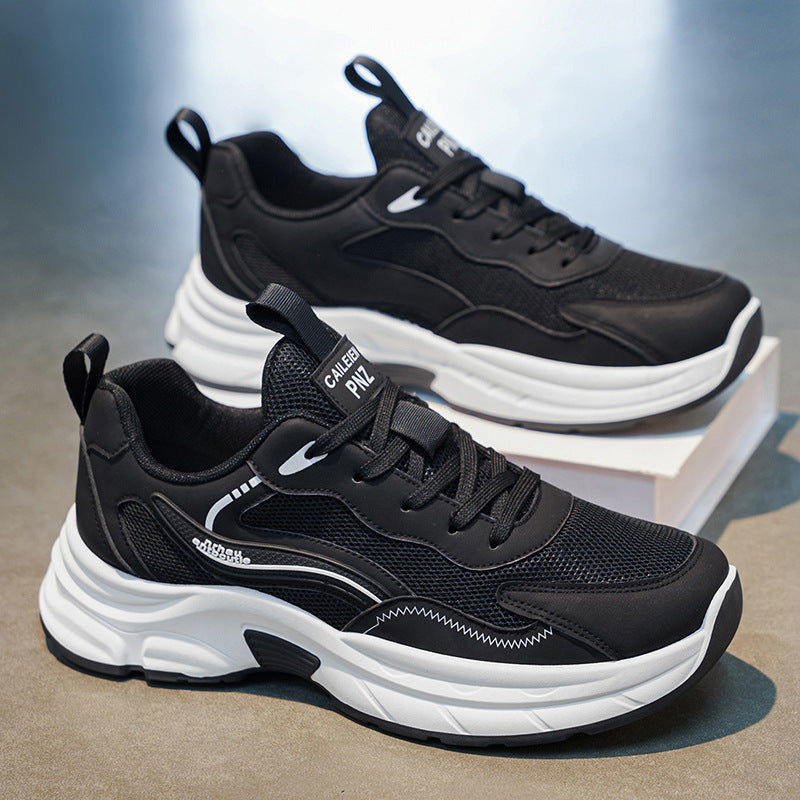 Men's Breathable Mesh Dad Shoes Non-Slip Sports Sneakers