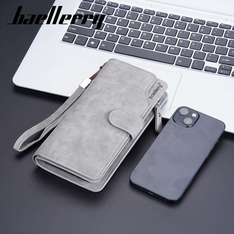 Baellerry Men's Zipper Multi Card Slot Clutch Bag