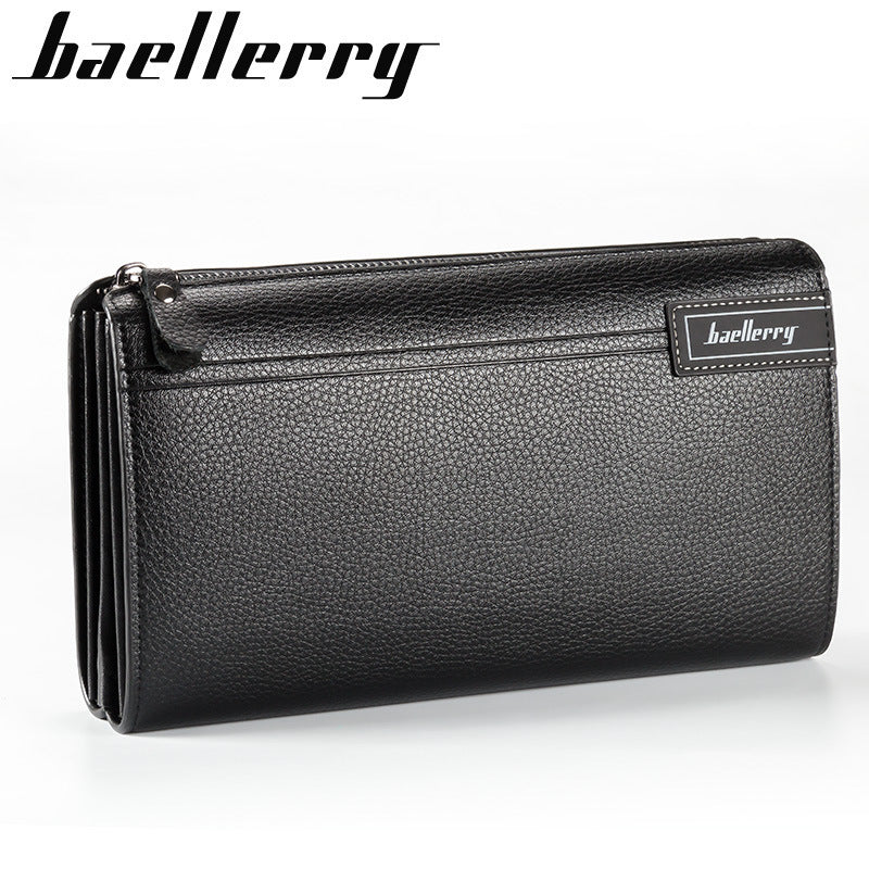 Men's Large Capacity Zipper Clutch Bag