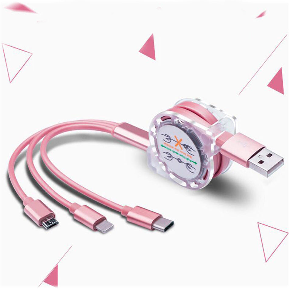 3-in-1 Retractable Charging Cable