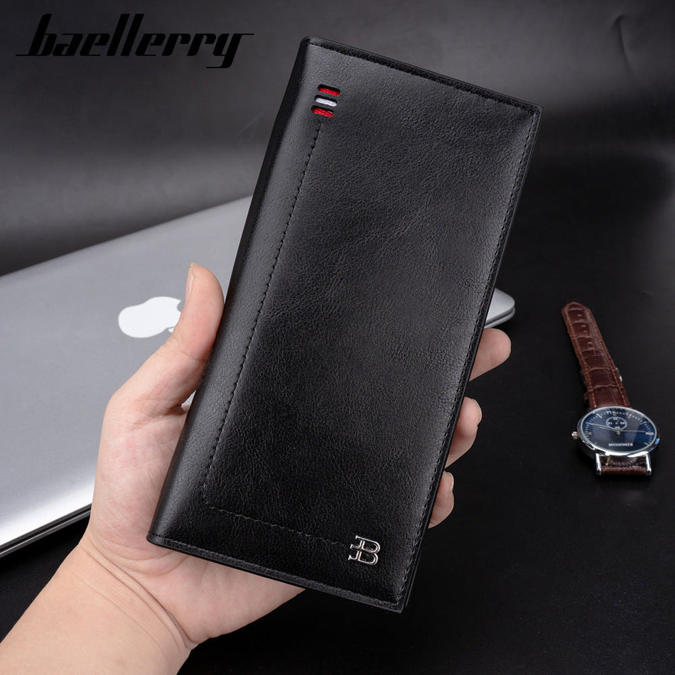 Baellerry Men's Retro Long Wallet Multi Card Slot Bag