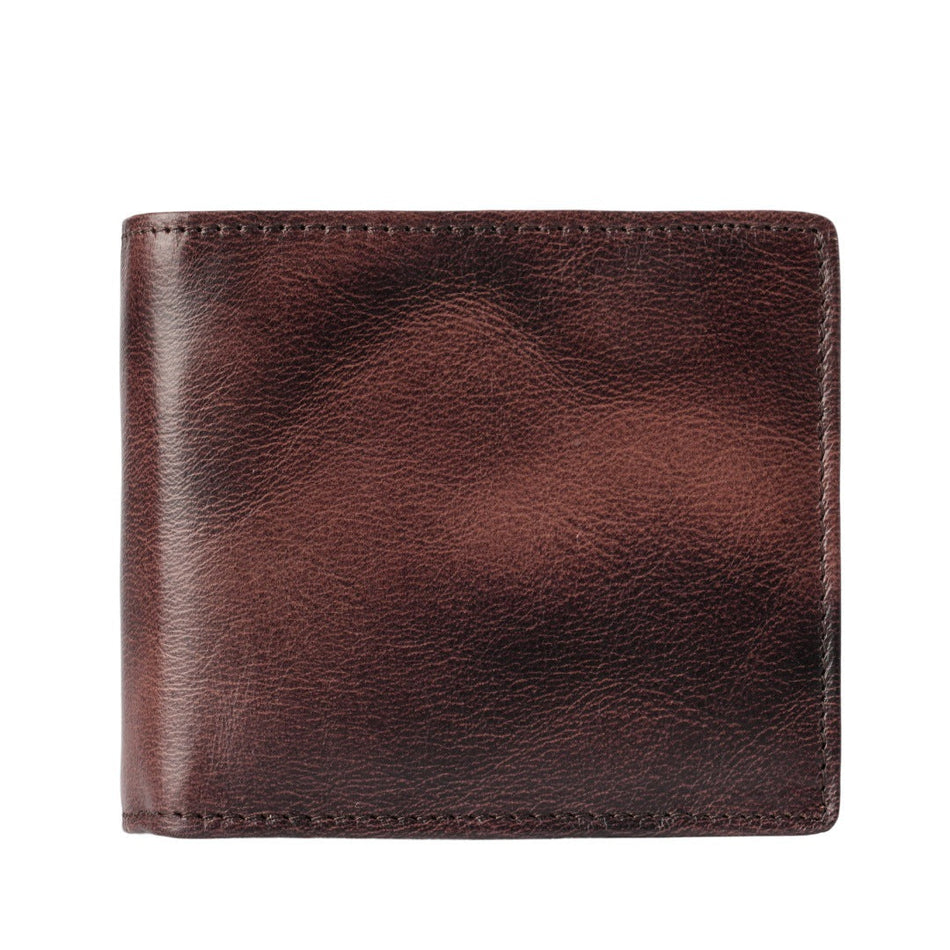 Genuine Leather Men's Wallet with Coin Pocket and Card Slots