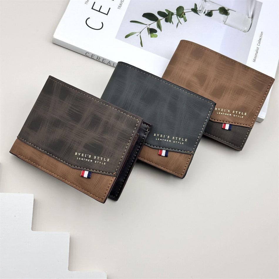 Men's Multi-Card Wallet with Coin Pocket and Storage