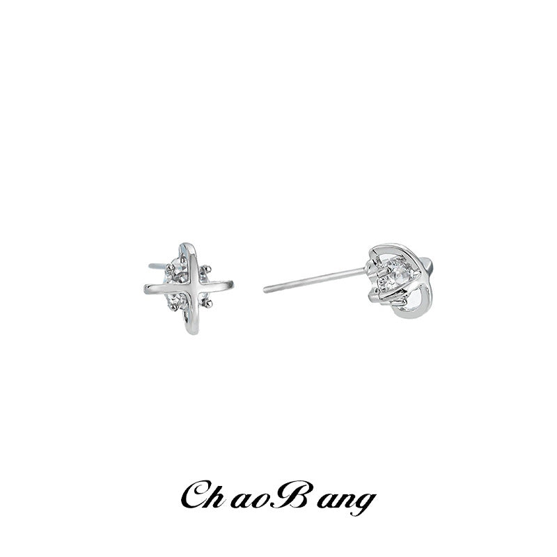 Star Earrings Unisex Cool Design Light Luxury Jewelry