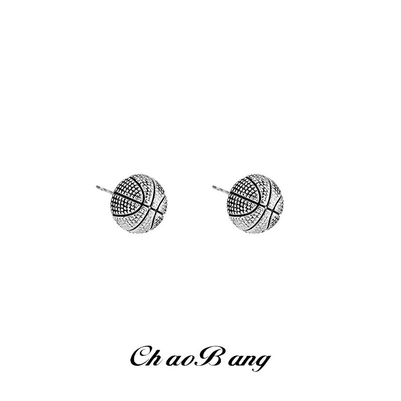 Basketball Earrings Unisex Magnetic Ear Clip Fashion Jewelry