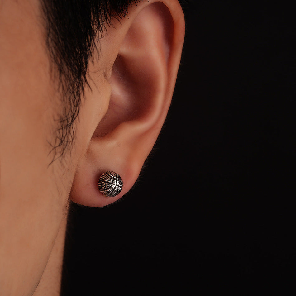 Basketball Earrings Unisex Magnetic Ear Clip Fashion Jewelry