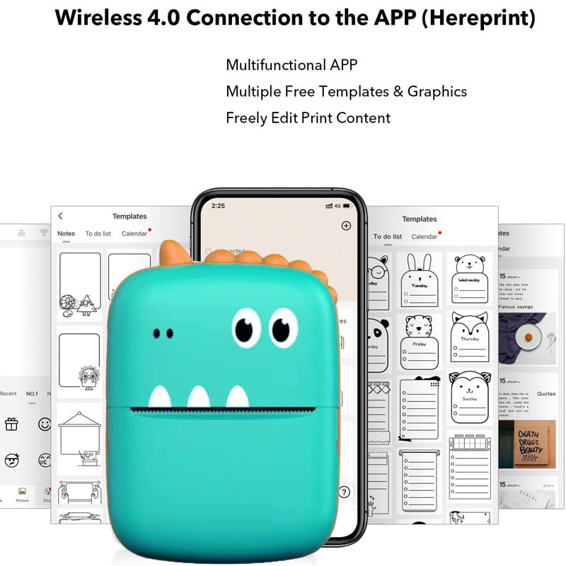 Mini Wireless Pocket Thermal Printer