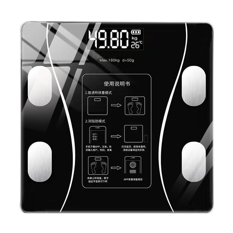Bluetooth Smart Body Fat Scale with USB Rechargeable Design