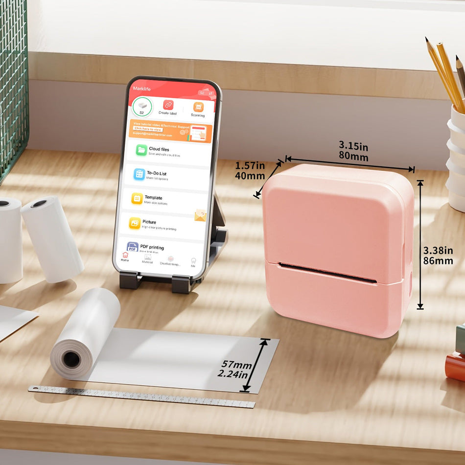 Wireless Portable Mini Thermal Label Printer